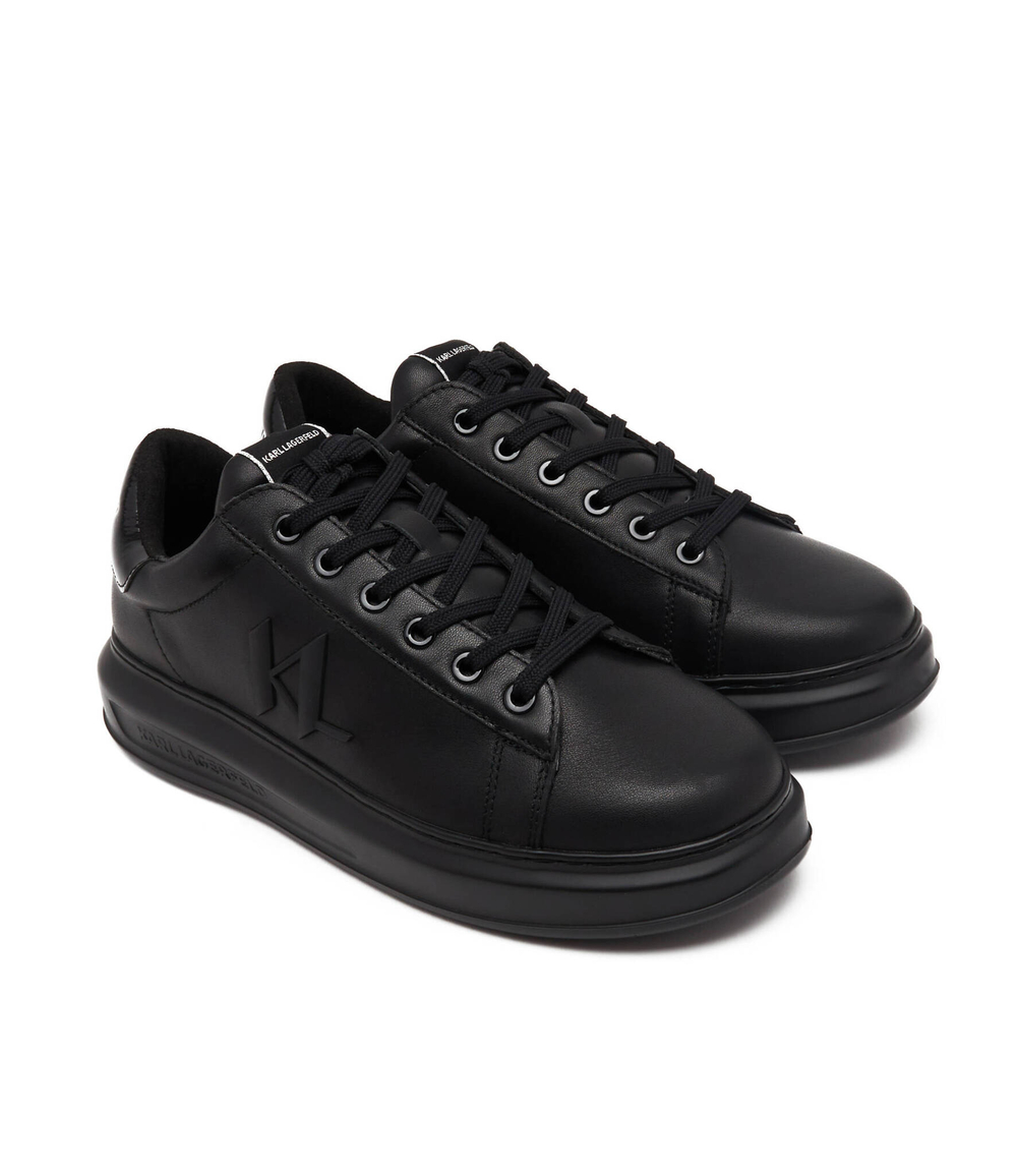 Кожаные кроссовки kapri mens monogram injekt Karl Lagerfeld - черный(KL52515A)