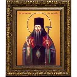 Питирим Тамбовский, епископ, святитель. Икона на холсте.