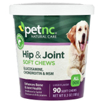 petnc NATURAL CARE, добавка для здоровья бедренных костей и суставов, для собак всех пород, со вкусом печени, 90 жевательных таблеток, 180 г (6,3 унции)
