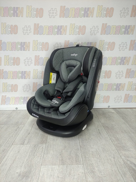 Автокресло детское Indigo Aero ST-3 Isofix группа 0/1/2/3 (0-36) серый