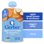 Gerber, 2nd Foods®, пюре, яблоко, батат и корица, 99 г (3,5 унции)
