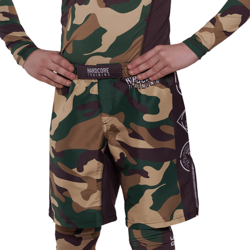 Детские шорты Hardcore Training Forest Camo