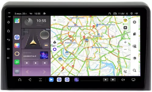 Магнитола для Hyundai Sonata 2017-2019 (LF) - Kuberg QLed, Android 13, Быстрейшая, CarPlay, SIM-слот