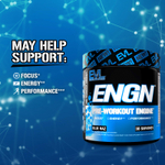 EVLution Nutrition, ENGN, Pre-Workout Engine, Blue Raz, 312 г (11 унций)