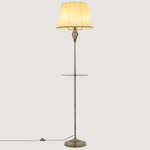 Citilux Вена CL402933T Торшер бронза со столиком и кремовым абажуром