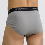 Набор из 2 мужских трусов-брифов Emporio Armani - черных и серых (Размер: M) (Цвет: разноцветный)