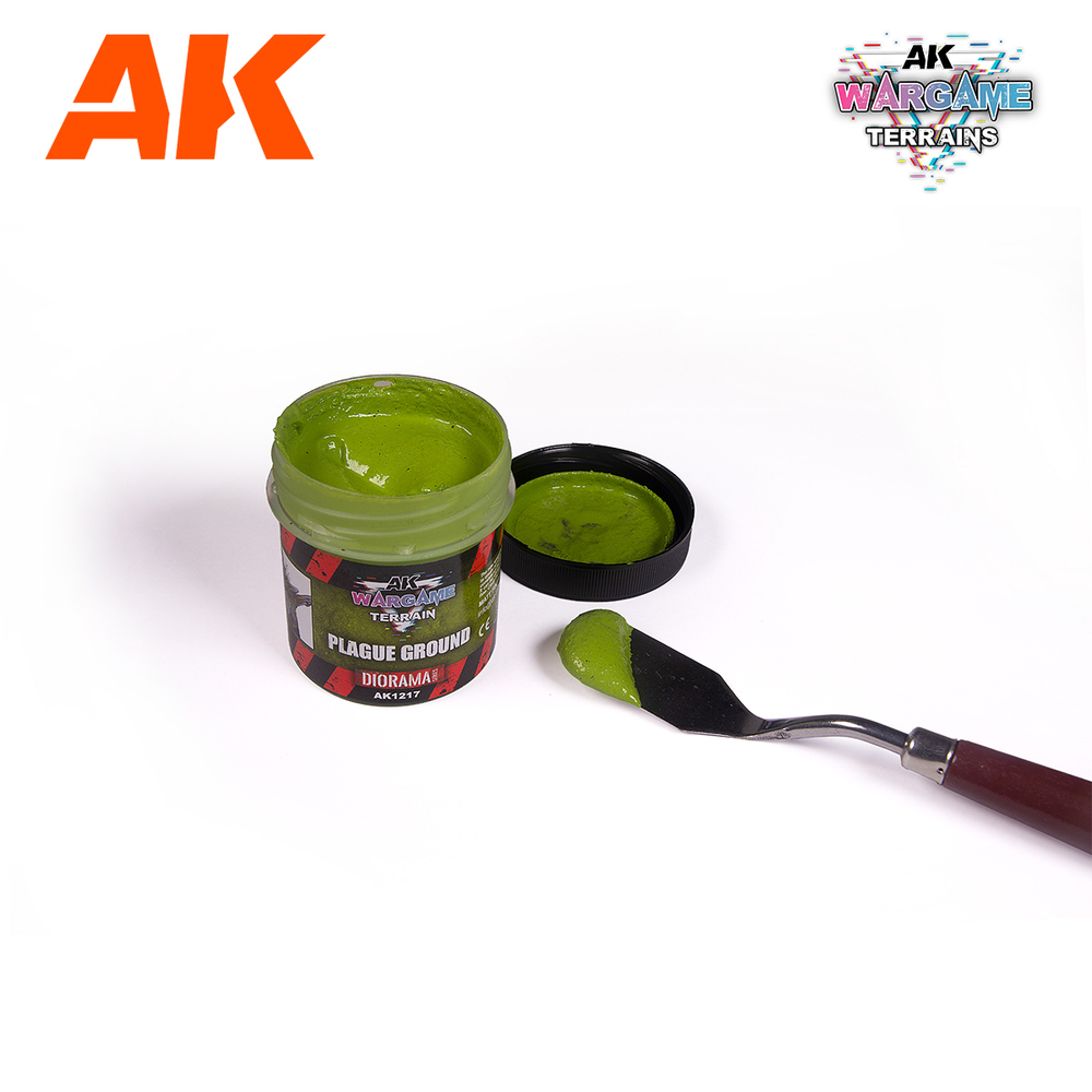 Текстурная паста AK Interactive Terrains Plague Ground 100 ml