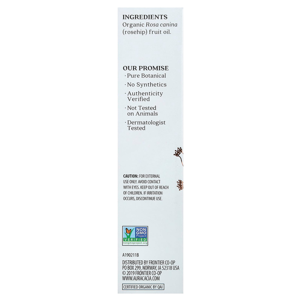 Aura Cacia, масло для ухода за кожей, органический шиповник, 30 мл (1 жидк. унция)