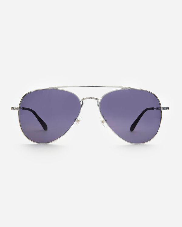 Очки солнцезащитные Aviation Silver / Dark grey - фото 2