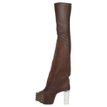 RICK OWENS/RO Over the knee Boots 12cm Women"s Brown