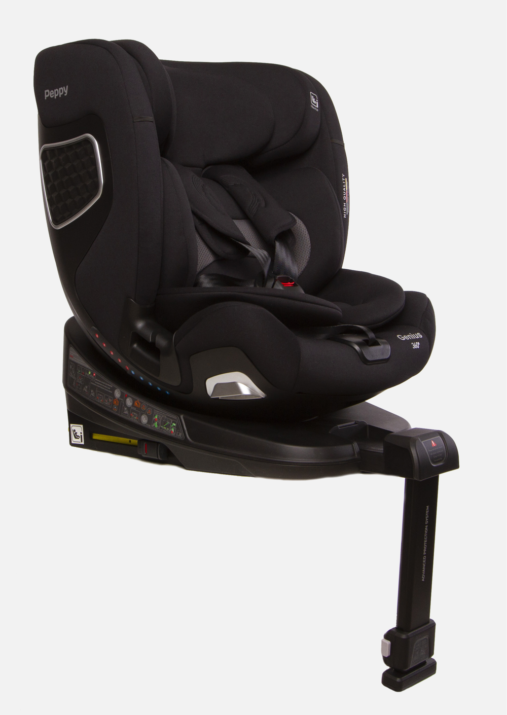 Peppy Автокресло Genius 0-36 I-Size 40-150 см (Black)