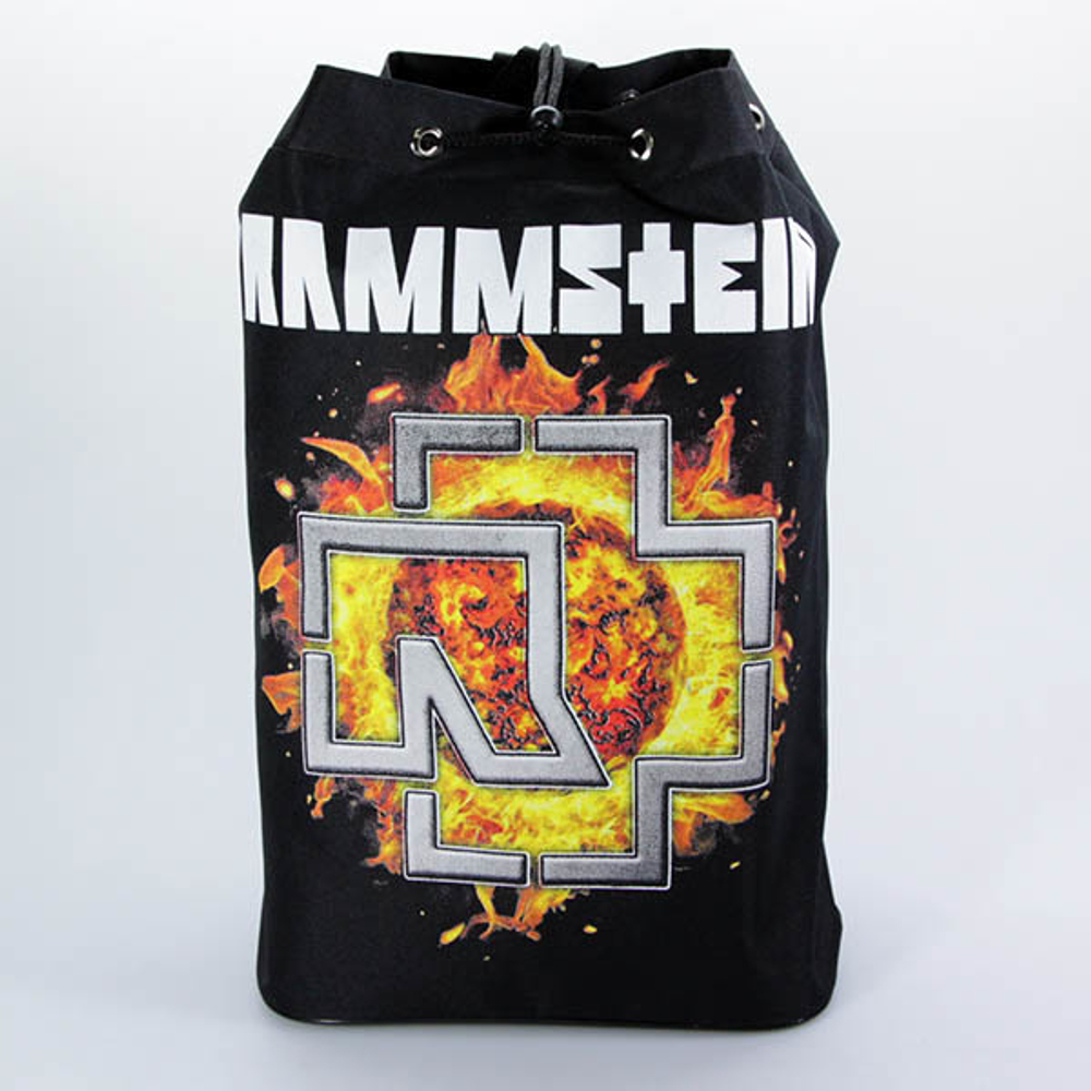 Торба Rammstein лого на фоне солнца
