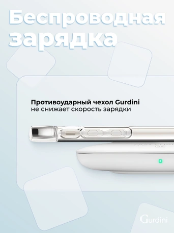 Чехол накладка iPhone 11 6.1" Gurdini силикон противоударный прозрачный