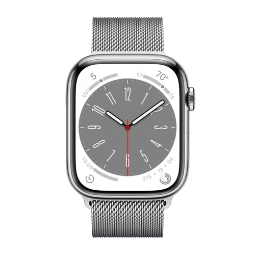 Умные часы Apple Watch Series 8 GPS + Cellular, 41mm, Stainless Steel Case with Silver Milanese Loop (Серебристый)
