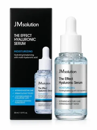 Высокоэффективная сыворотка с гиалуроновой кислотой JMSolution The Effect Hyaluronic Serum для интенсивного увлажнения кожи, 30 мл