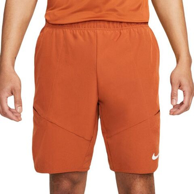 Мужские теннисные шорты Nike Court Dri-Fit Advantage Short 9in - dark russet/white