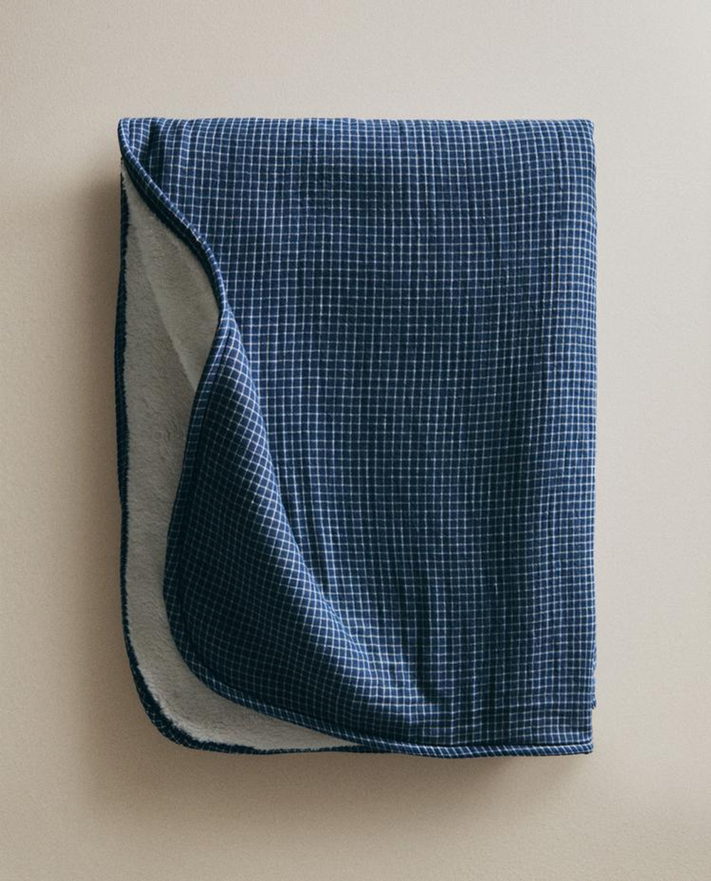 ZARA HOME ДЕТСКИЙ МУСЛИНОВЫЙ ПЛЕД, СИНИЙ