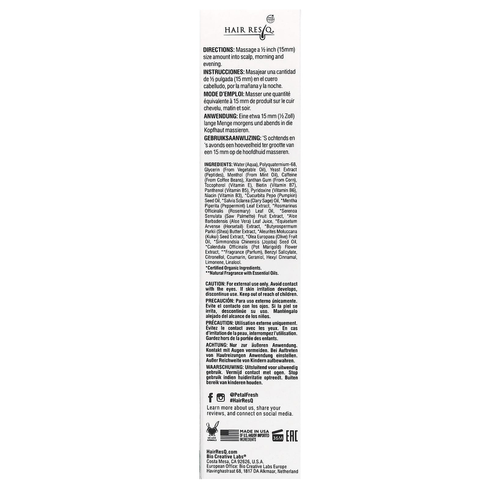 Petal Fresh, Hair ResQ, Follicle Stimulator, сыворотка для стимуляции фолликулов, 60 мл (2 жидк. унции)