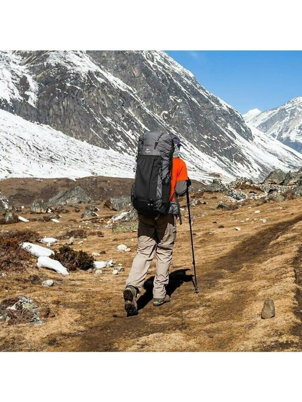 Рюкзак Naturehike NH20BB113 40-45 л походный черный, 6927595765401