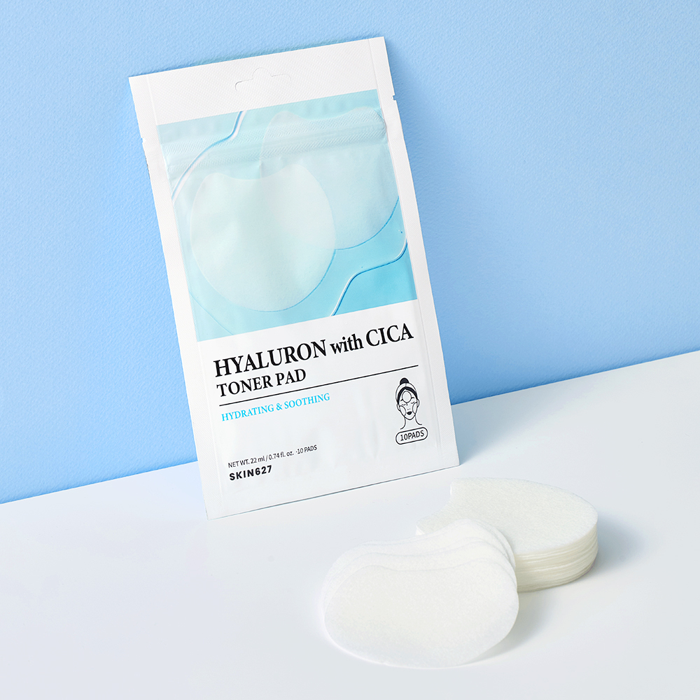Тонер-пэды с гиалуроновой кислотой и центеллой Hyaluron With Cica Toner Pad (22 мл/10 шт)