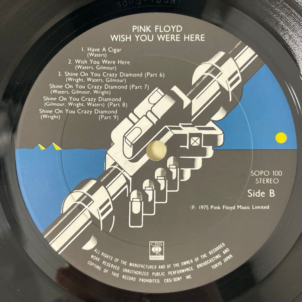 Винтажная виниловая пластинка LP Pink Floyd Wish You Were Here (Япония 1975) (Без Оби)