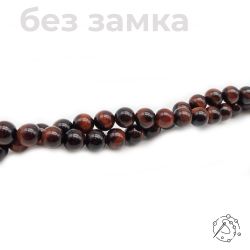Нить бусин бычий глаз 8 мм