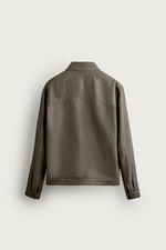 КУРТКА-РУБАШКА ИЗ 100% ЛЬНА НА МОЛНИИ — ZARA