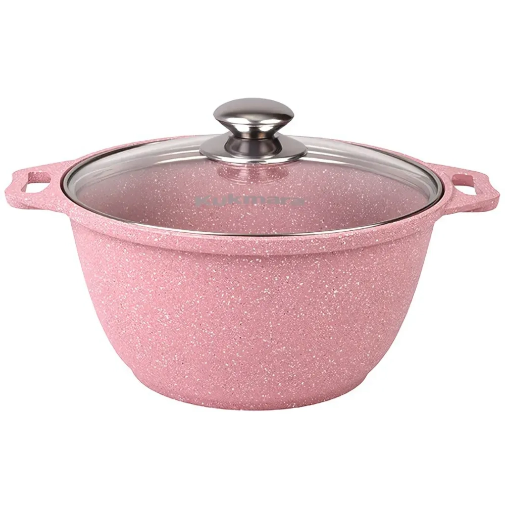 Кастрюля 3л «Trendy style» (rose) со стеклянной крышкой к31tsr