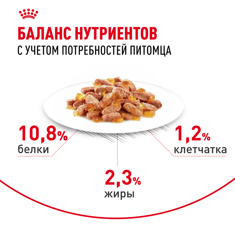 Royal Canin Light Weight Care Лайт вейт кэа Корм влажный для взрослых кошек для контроля набора веса желе 85г