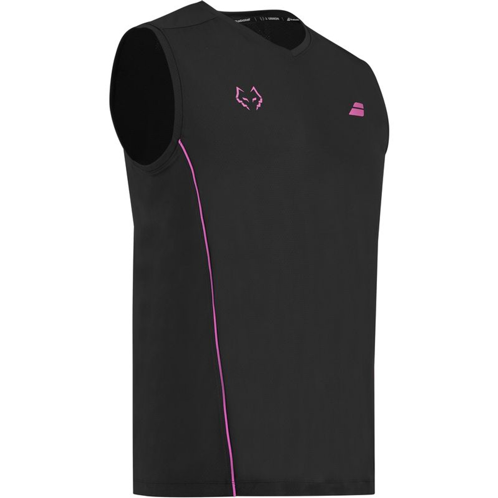 Meski T-Shirt Babolat Muscle Tank J. Lebron - black