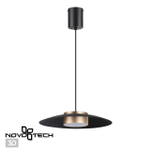 358591 OVER NT21 440 черный/золото Светильник накладной светодиодный, провод 2м IP20 LED 4000K 18W 220-240V PILZ