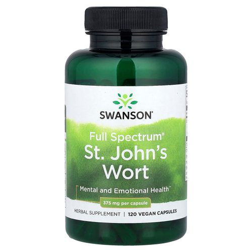 Swanson Vitamins, Full Spectrum® зверобой, 375 мг, 120 веганских капсул