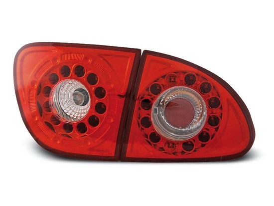 Задние фонари Seat Leon 1 red white led