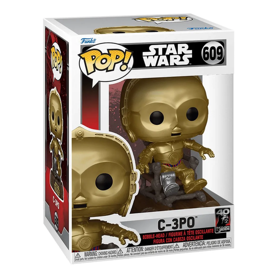 Фигурка Funko POP! Bobble Star Wars Ep 6 RotJ 40th C-3PO in chair (609) 70744