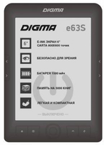Электронная книга Digma E63S 6" E-Ink 4Gb серый, арт. 10111