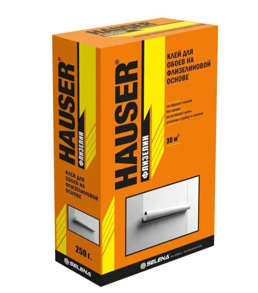 Клей для обоев на флизелиновой основе, 250 гр. HAUSER