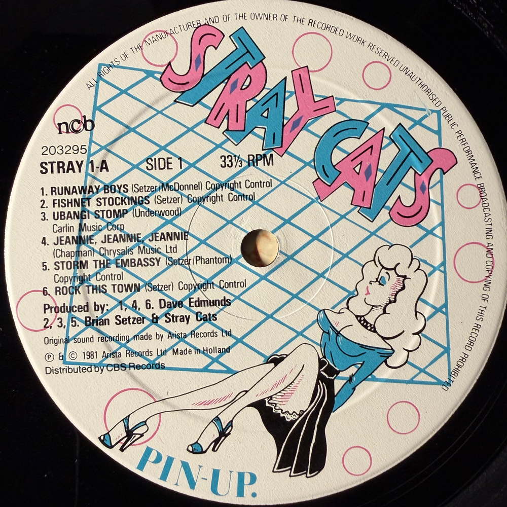 Stray Cats ‎– Stray Cats (Скандинавия 1981г.)