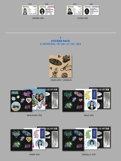 Альбом NEWJEANS - NEW JEANS 1st EP Album BLUEBOOK 6 Version SET
