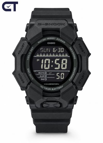 CASIO GD-010-1A1DR G-SHOCK мужские наручные часы — цифровая G-SHOCK с Carbon Core Guard и 10-летней батареей