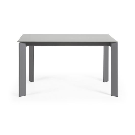 Стол Atta 140 (200) x90 темно-серый, стекло