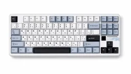 Клавиатура AULA F87PRO V2 Glacier Blue — на белом фоне