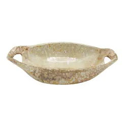 Блюдо овальное 24*12,5 см h5,5 см 210 мл для закусок Pearl Sea Stone с ручками Frutti di Mare [4]