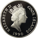 10 долларов. XXV Летние Олимпийские игры, Барселона 1992. Острова Кука. 1990 год. Proof