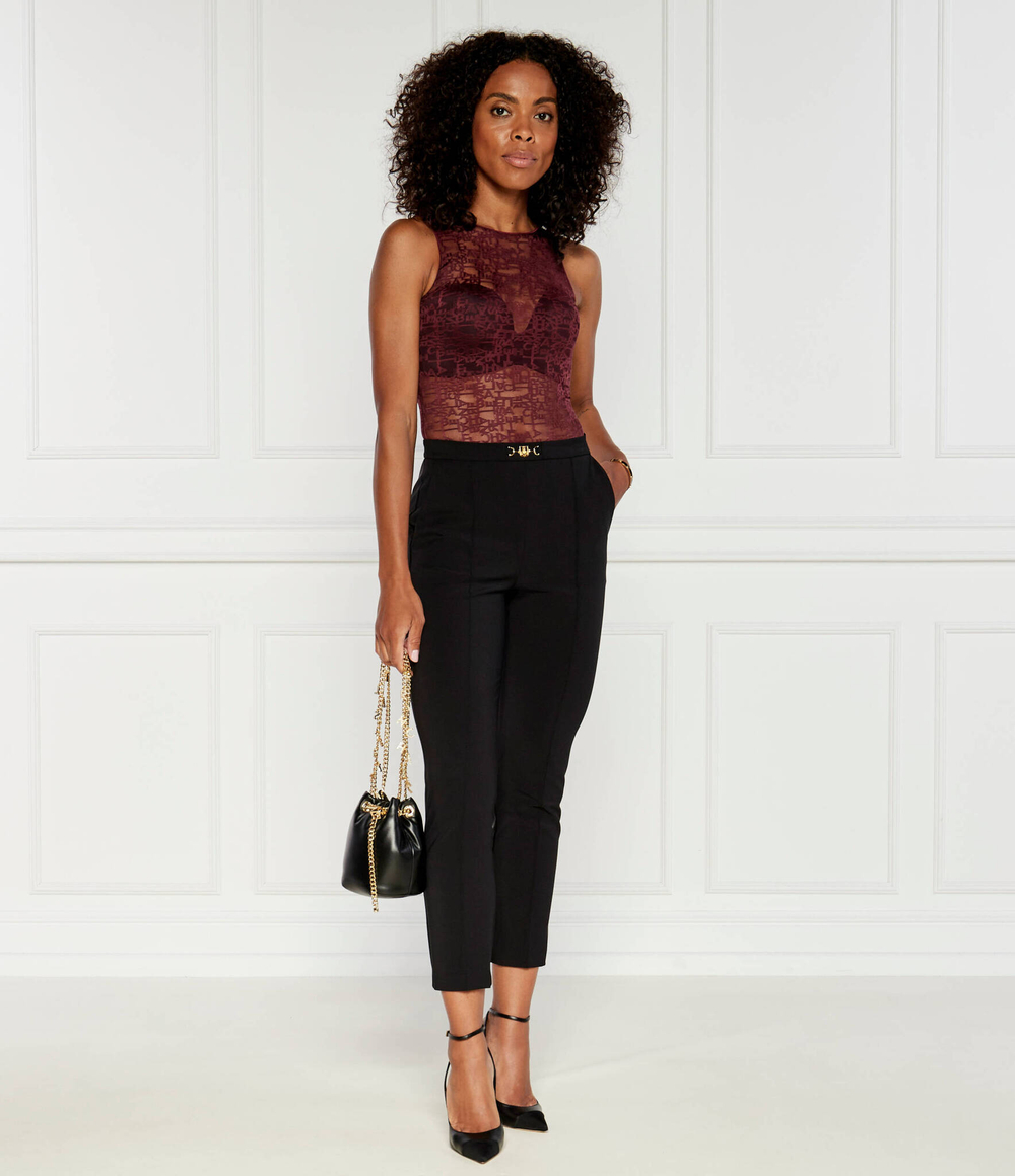 Кружевное боди Elisabetta Franchi - бордовый(BO00546E2)