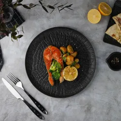 Тарелка d 27 см h2 см Black Raw Wood P.L. Proff Cuisine [3]