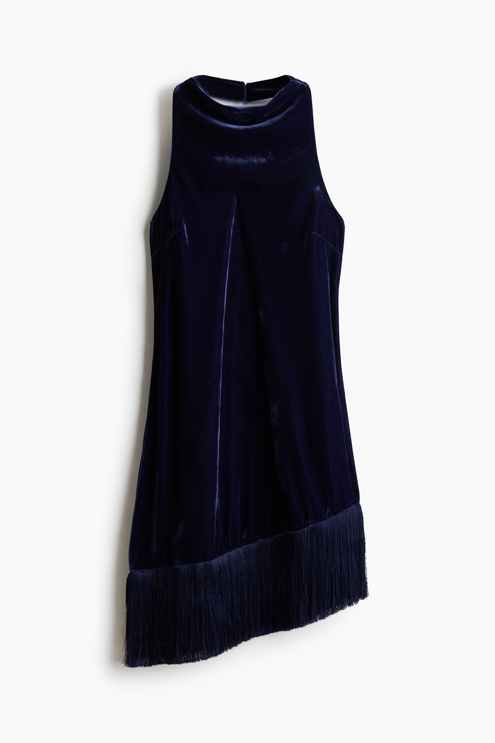 Бархатное платье с кисточками - H&M