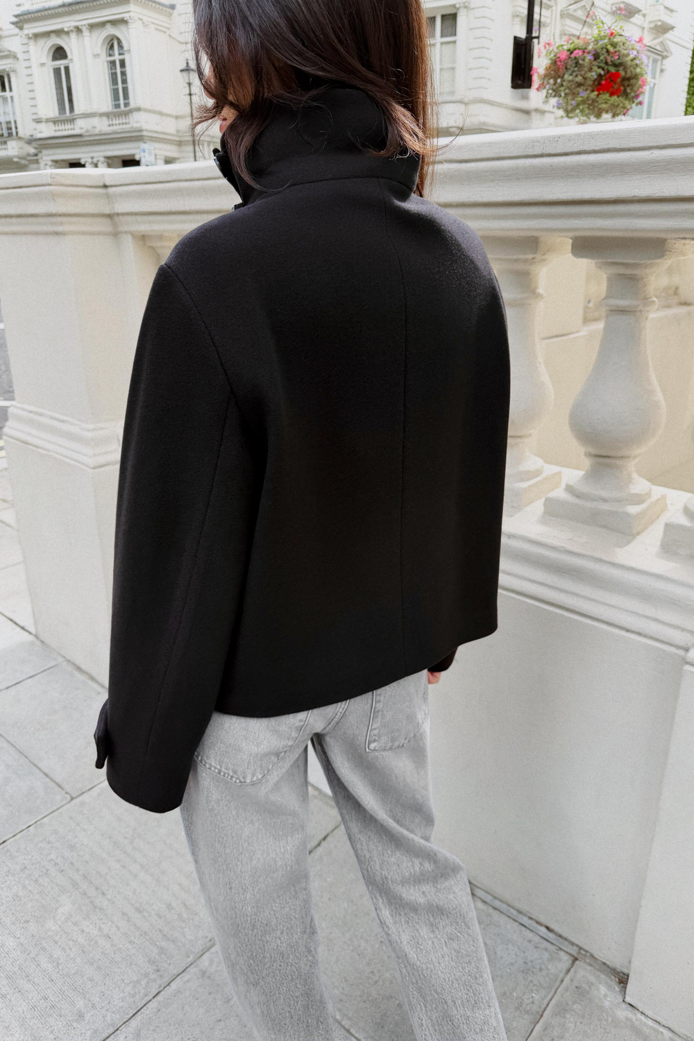 ДВУБОРТНАЯ КУРТКА ИЗ МЯГКОЙ ТКАНИ — ZARA