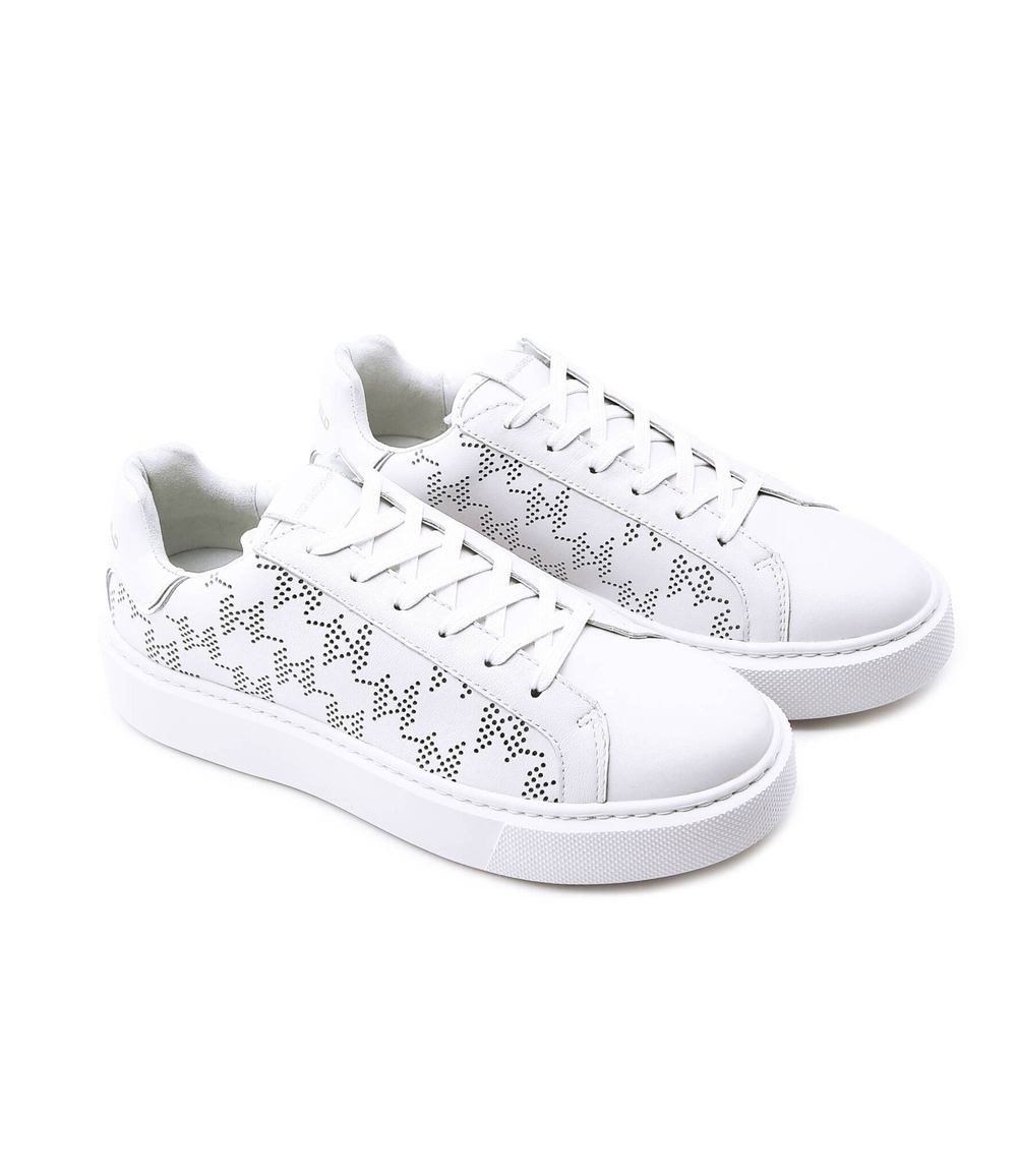Кожаные кроссовки maxi kup Karl Lagerfeld - белый(KL62224)