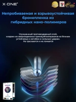 Непробиваемая бронепленка Samsung Galaxy S23 FE X-ONE Extreme Shock Eliminator 5-го поколения