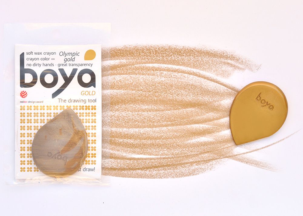 Пастель восковая Boya, мелок, 20 г, 1 шт, золотой Пастель восковая Boya, мелок, 20 г, 1 шт, золотой